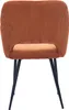 Miliboo - Stühle aus Cordstoff in Terracotta und schwarzem Produktbild-Vorschau 6
