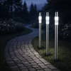 3er Set Solar-Steckleuchte, Edelstahl, H 70 cm Produktbild-Vorschau 2