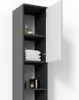 Vicco Badschrank Fynn, 30 x 190 cm, Anthrazit/Weiß Produktbild-Vorschau 6