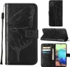 Galaxy A71 5G Hülle, Schmetterling Prägung Flip Leder Produktbild-Vorschau 1