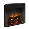An electric fireplace insert with glowing logs and flames. Produktbild-Vorschau