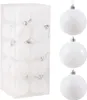 SPRINGOS Set di 20 gingilli natalizi _ 8 cm bianco Anteprima dell’immagine prodotto 1