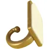 Raffhaken 4er Pack in Gold - Messing Selbstklebehaken Produktbild-Vorschau 3