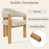 Flieks ergonomische eethoekstoel, set van 4, met dikke Productafbeelding-voorbeeld 6