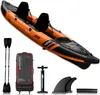 SKINHAWK Prestige Kajak 400 – Zweier Kajak in Orange – Set Produktbild-Vorschau 1
