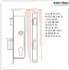KOTARBAU® Einsteckschloss 72/34 BB mit Kasten Verzinkt Produktbild-Vorschau 7