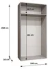 MEBLE KRYSPOL, Kleiderschrank, Schrank 100x202x52, Produktbild-Vorschau 4