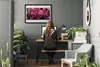 Bild 70x50 MDF-Rahmen Wandkunst Orchideen-Blumen-Natur Produktbild-Vorschau 3