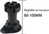 24 ks plastových nožiček ke skříňkám o délce 80–100 mm, Náhled obrázku produktu 2