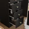 Schminktisch mit Hocker und 5 Schubladen, Frisiertisch, Produktbild-Vorschau 8