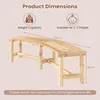 A diagram showing the dimensions of a wooden garden bench. Produktbild-Vorschau