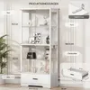 BROTTAR 64,7" Glasvitrine Weiß mit LED-Beleuchtung, Produktbild-Vorschau 2
