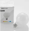A product shot of an LED light bulb and its packaging. Produktbild-Vorschau