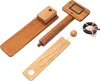 Wooden basketball catapult game pieces laid out on a white background. Podgląd zdjęcia produktu