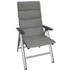 A gray outdoor chair with a white background. Produktbild-Vorschau