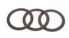 Three gray rings are arranged in a row, overlapping each other, against a white background. Náhľad obrázku produktu