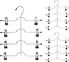 Several tiered hangers for clothes. Produktbild-Vorschau