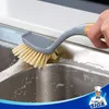 Radial-Spülbürste mit langem Bambusgriff, eingebauter Produktbild-Vorschau 5
