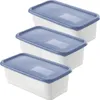 Rotho Gefrierdosen-Set Domino 3 x 1,2 l horizon blau Produktbild-Vorschau 2