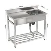 Küchenspüle Spülbecken Spültisch Gastrospüle Spülbecken Produktbild-Vorschau 2