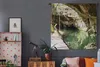 MuchoWow® Wandteppich Wandbehang See inmitten von Höhlen in Produktbild-Vorschau 5