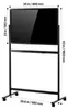 VEVOR whiteboard met standaard, 888x583mm, magnetisch Productafbeelding-voorbeeld 8