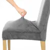 Stuhlhusse Stretch Grau - Samt - 6 Stück - Universal - Produktbild-Vorschau 11