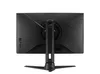 The back of a black computer monitor on a white background. Produktbild-Vorschau
