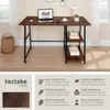 A desk with a laptop and shelves in a room setting. Náhled obrázku produktu