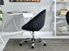 Křeslo na kolečkách DERIAN - černé 1 / chrom Náhled obrázku produktu 9