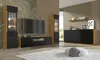 Buffet Aurus mit 4 Türen, Holzoptik und Schwarz, 198cm Produktbild-Vorschau 4