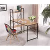 Kondela Psací stůl s regálem Veina - dub / černá Náhled obrázku produktu 2