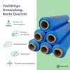 6 x Stretchfolie 50cm 2,5kg 23my blau Produktbild-Vorschau 2
