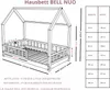 Hausbett 100x200 Mit Rausfallschutz Weiß - Bell Nuo - Produktbild-Vorschau 3