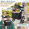 ELONEO Rollator faltbar und leicht mit Sitz, Produktbild-Vorschau 2