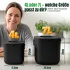 YourCasa Biomülleimer Küche 4L Komposteimer Küche für Produktbild-Vorschau 2