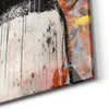 DEQOART Glasbild Echtglas 50x50 cm 'Pinguin im Farbrausch' Produktbild-Vorschau 5
