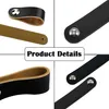 Ledergriff 10 Stück, Schwarz, 14 x 2,5 cm, Für Küchen- Und Produktbild-Vorschau 4