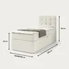 NORDELO Boxspringbett INCANTO 90x200 cm NEW VELO Velvet Produktbild-Vorschau 3