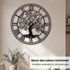 COSTWAY Grande horloge murale en métal, 68 cm Horloge Voir les images du produit 7
