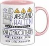 Katzenzüchterin Tasse Geschenk Lustig Abstand Halten Produktbild-Vorschau 1
