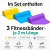 Zestaw 3 taśm fitness – taśma gimnastyczna i taśma oporowa Podgląd zdjęcia produktu 8
