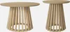 Two wooden side tables of different sizes against a white background. Produktbild-Vorschau