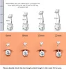 14G 925 strieborný piercing do pupka zlatý titánový Náhľad obrázku produktu 4