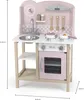 Viga Toys - VIGA PolarB Holzküche mit silbernem und rosa Produktbild-Vorschau 10