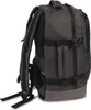 A side view of a dark gray backpack against a white background. Podgląd zdjęcia produktu