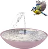 Solar-Brunnen Set für draußen - 45 cm Schale rosa Produktbild-Vorschau 1