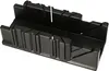 A black plastic miter box is shown from a slightly elevated angle against a white background. Produktbild-Vorschau