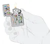 Zippo Sturmfeuerzeug Fishing Hooks Design Hochglanz Chrom Produktbild-Vorschau 3