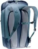 The back view of a blue Deuter backpack. Voir les images du produit